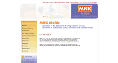 Desktop Screenshot of mnkmaids.com