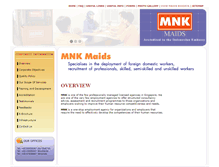 Tablet Screenshot of mnkmaids.com